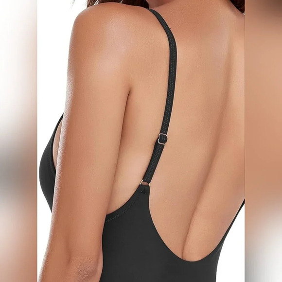 Ocean Blues Women's Thong One  Piece Bathing Suit Sexy Low Back Swimsuit - Picture 4 of 8